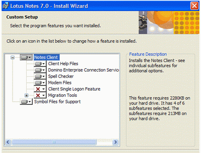 Lotus Notes Client Install