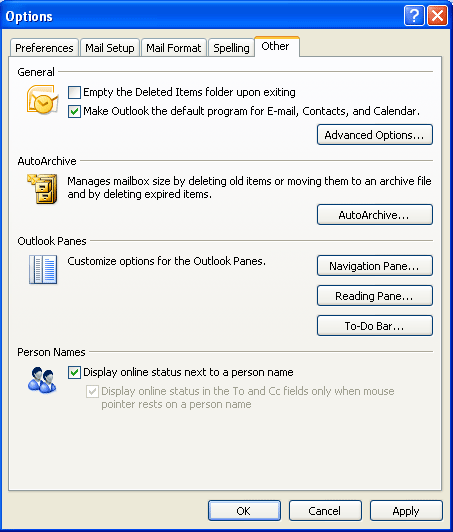 Make Outlook Default Program